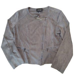 Rebecca Elliot Sisters Jacket Cropped Full Zip Long Sleeve Comfy Soft Top Size M